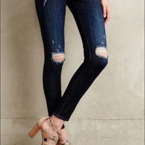 Ag Legging Ankle Jeans 2 Years Night Dive Ripped